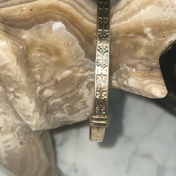 Vintage 9K Rolled Gold Joseph Smith and Son’s Etched Bracelet - Picture 3 of 6